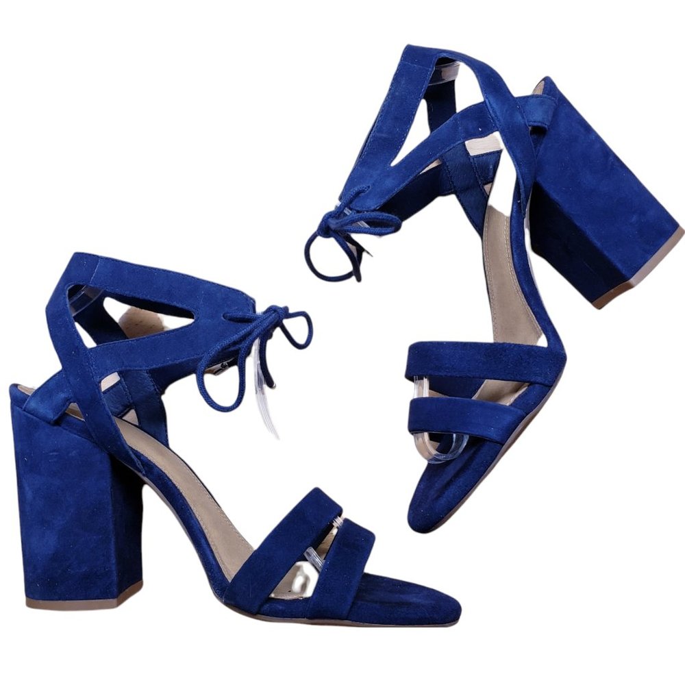 Gianni Bini Blue Suede Heels